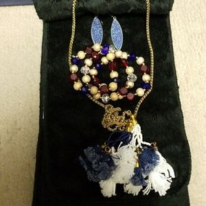 Necklace, bracelets, earrings set